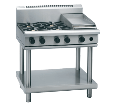 Waldorf 800 Series RNL8603G-LS - 900mm Gas Cooktop Low Back Version  Leg Stand - LPG