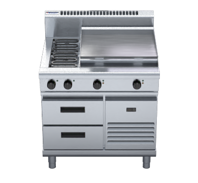 Waldorf 800 Series RN8606E-RB - 900mm Electric Cooktop  Refrigerated Base