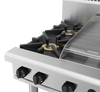 Waldorf / RN8606G-LS_LPG / 900mm Gas Cooktop Leg Stand -2 burner cooktop with 600mm griddle (96MJ, LPG) / 174Kg / W900 x D805 x H1130/ 1Y Warranty