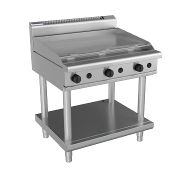 Waldorf / RN8609G-LS_LPG / 900mm Gas Cooktop with 900mm griddle on Leg Stand (60MJ, LPG) / 174Kg / W900 x D805 x H1130 / 1Y Warranty