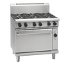 Waldorf / RNL8610GE_LPG / 900mm Gas Range Electric Static Oven Low Back Version - 6 burner cooktop range (168MJ, LPG) / 285kg / W900 x D805 x H972 / 1Y Warranty