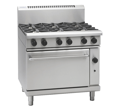 Waldorf / RNL8610G_LPG / 900mm Gas Range Static Oven Low Back Version- 6 burner cooktop range(198MJ, LPG) / 274kg / W900 x D805 x H972 / 1Y Warranty