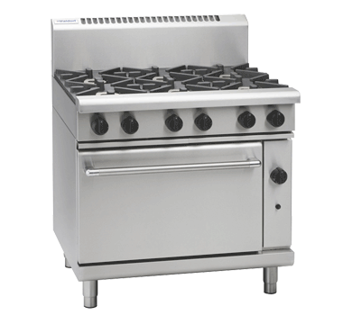 Waldorf 800 Series RNL8619G - 900mm Gas Range Static Oven Low Back Version - Natural Gas