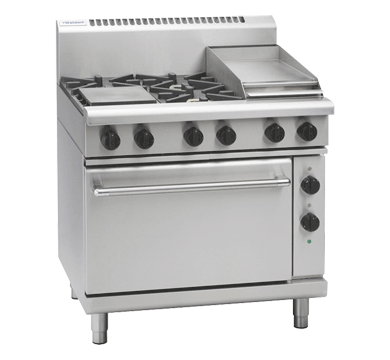 Waldorf 800 Series RNL8613GE - 900mm Gas Range Electric Static Oven Low Back Version - Natural Gas