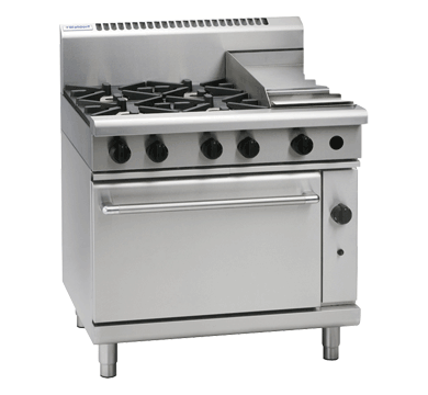 Waldorf 800 Series RNL8613G - 900mm Gas Range Static Oven Low Back Version - LPG