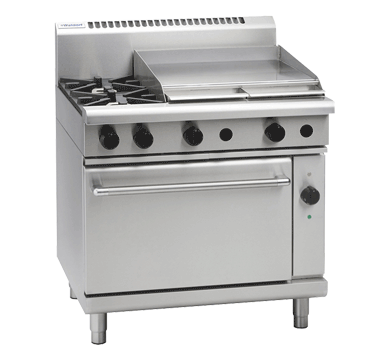 Waldorf 800 Series RNL8616GEC - 900mm Gas Range Electric Convection Oven Low Back Version - LPG