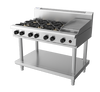 Waldorf / RN8803G-LS_NAT / 1200mm Gas Cooktop -6 burner cooktop with 300mm griddle, Leg Stand (188MJ, Natural Gas) / 216kg / W1200 x D805 x H1130 / 1Y Warranty