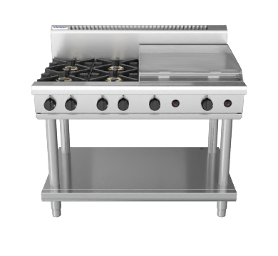 Waldorf 800 Series RN8806G-LS - 1200mm Gas Cooktop  Leg Stand - Natural Gas