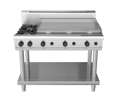 Waldorf 800 Series RN8809G-LS - 1200mm Gas Cooktop  Leg Stand - Natural Gas
