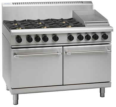 Waldorf 800 Series RN8823G - 1200mm Gas Range Static Oven - Natural Gas
