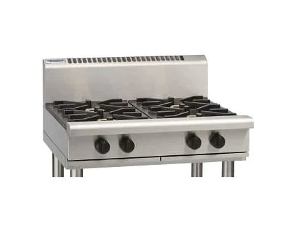 Waldorf / RNL8900G-B_NAT / 900mm Gas Cooktop - 4 Burner, Low Back Version Bench Model (112MJ, Natural Gas) / 174Kg / W900 x D805 x H370 / 1Y Warranty