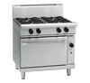 Waldorf / RNL8910GEC_LPG / Bold 900mm Gas Range Electric Convection Oven Low Back Version - 4 burner cooktop range (112MJ, LPG) / 280kg / W900 x D805 x H972 / 1Y Warranty