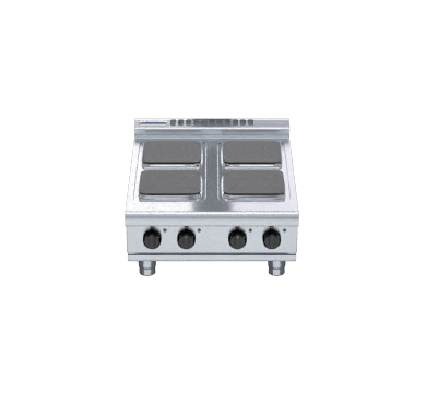 Waldorf 800 Series RNL8400SE-B- 600mm Electric Cooktop Sealed Hobs  Low Back Version - Bench Model