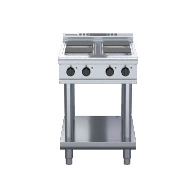Waldorf 800 Series RNL8400SE-LS- 600mm Electric Cooktop Sealed Hobs  Low Back Version - Leg Stand