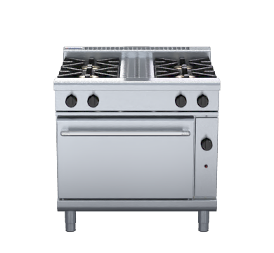 Waldorf 800 Series RNL8510G - 750mm Gas Range Static Oven Low Back Version - LPG