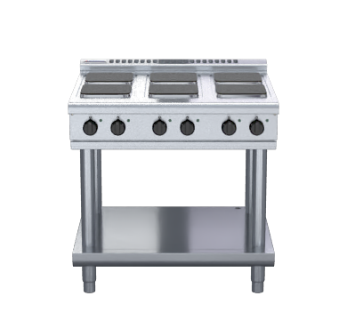 Waldorf 800 Series RNL8600SE-LS - 900mm Electric Cooktop Sealed Hobs  Low Back Version - Leg Stand