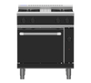 Waldorf / RNB8513G_NAT / Bold 750mm Gas Range Convection Oven - 2 burner cooktop range with 300mm griddle(106MJ, Natural Gas) / 240kg / W750 x D805 x H1130 / 1Y Warranty