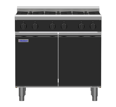 Waldorf / RNLB8600G-CD_LPG / Bold 900mm Gas Cooktop Low Back Version -  6 Burners Cabinet Base (168MJ, LPG) / 245Kg / W900 x D805 x H1130 / 1Y Warranty