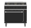 Waldorf / RNB8613GC_NAT  / Bold 900mm Gas Range Convection Oven- 4 burner cooktop range with 300mm griddle (162MJ, Natural Gas) / 277kg / W900 x D805 x H1130 / 1Y Warranty