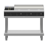 Waldorf / RNB8809G-LS_NAT / Bold 1200mm Gas Cooktop - 2 burner cooktop with 900mm griddle , Leg Stand (116MJ, Natural Gas) / 216kg / W1200 x D805 x H1130 / 1Y Warranty