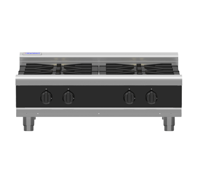 Waldorf / RNB8900G-B_NAT / Bold 900mm Gas Cooktop -  4 Burner Bench Model (112MJ, Natural Gas) / 174Kg / W900 x D805 x H530 / 1Y Warranty