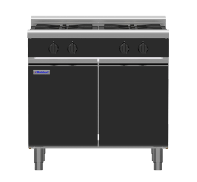 Waldorf / RNB8900G-CD_LPG / Bold 900mm Gas Cooktop - 4 Burner Cabinet Base (112MJ, LPG) / 245kg / W900 x D805 x H1130 / 1Y Warranty