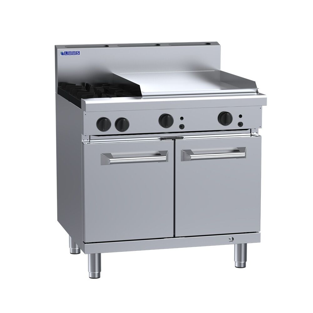 Luus RS-2B6P - 2 Open Burners + 600mm Griddle with Oven