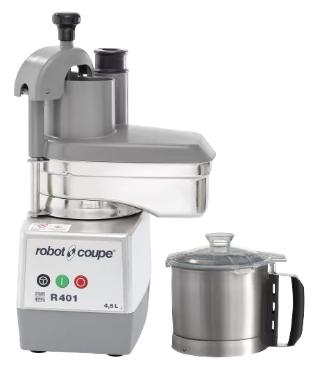 Robot Coupe - R 401 - Food Processor - 4.5L Stainless Bowl - 4 Discs