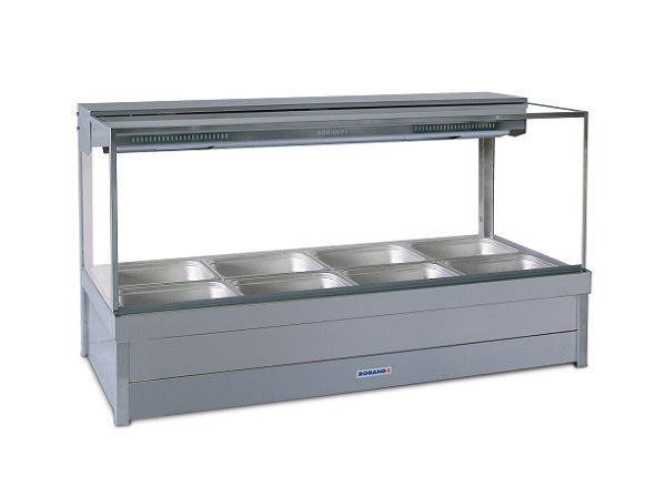 Roband S24 Square Glass Hot Food Display Bars