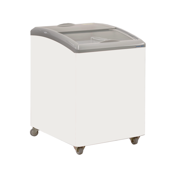Exquisite SD151 Curved Glass Display Chest Freezers with LED Light