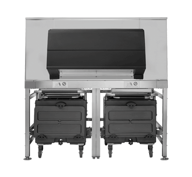 Scotsman / SIS 1350 / Ice Shuttle Storage Bin - Storage capacity: 613kg + 73kg + 73kg ice cart / 390kg / W1748 x D1267 x H1803 / 2Y Warranty