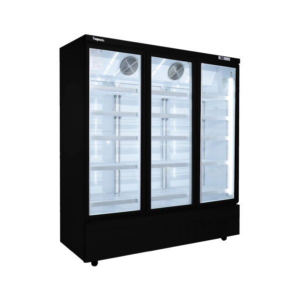 Exquisite SMC1600 - 3 Glass Door Upright Display Fridge