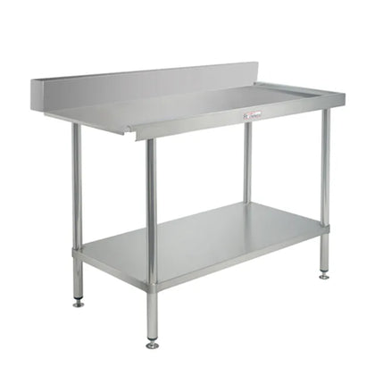 Simply Stainless / SS07.1500R / (600 Series) Stainless Dishwasher Outlet Bench - 1500mm Right Hand Outlet