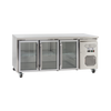 Exquisite SSC400G - Three Glass Doors Underbench Fridge Slimline 386L