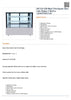 FED SSU120-2XB Black Trim Square Glass Cake Display 2 Shelves 1200X700X1100 / 2+2Y Warranty