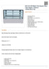 FED SSU150-2XB Black Trim Square Glass Cake Display 2 Shelves 1500x700x1100 / 2+2Y Warranty