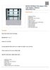 Bonvue  SSU90-2XB Black Trim Square Glass Cake Display 2 Shelves 900x700x1100