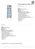 FED SUFG500 Single Door Display Freezer / 620x760x1980 / 2+2Y Warranty