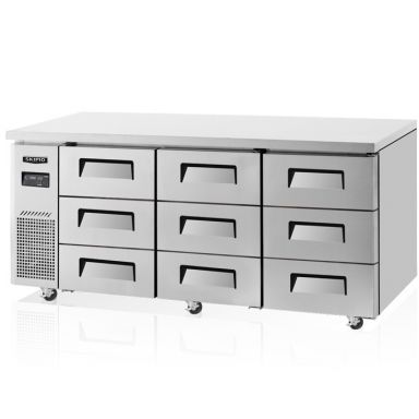 Skipio SUR18-3D-9 Underbench 9 Drawer Fridge 505L