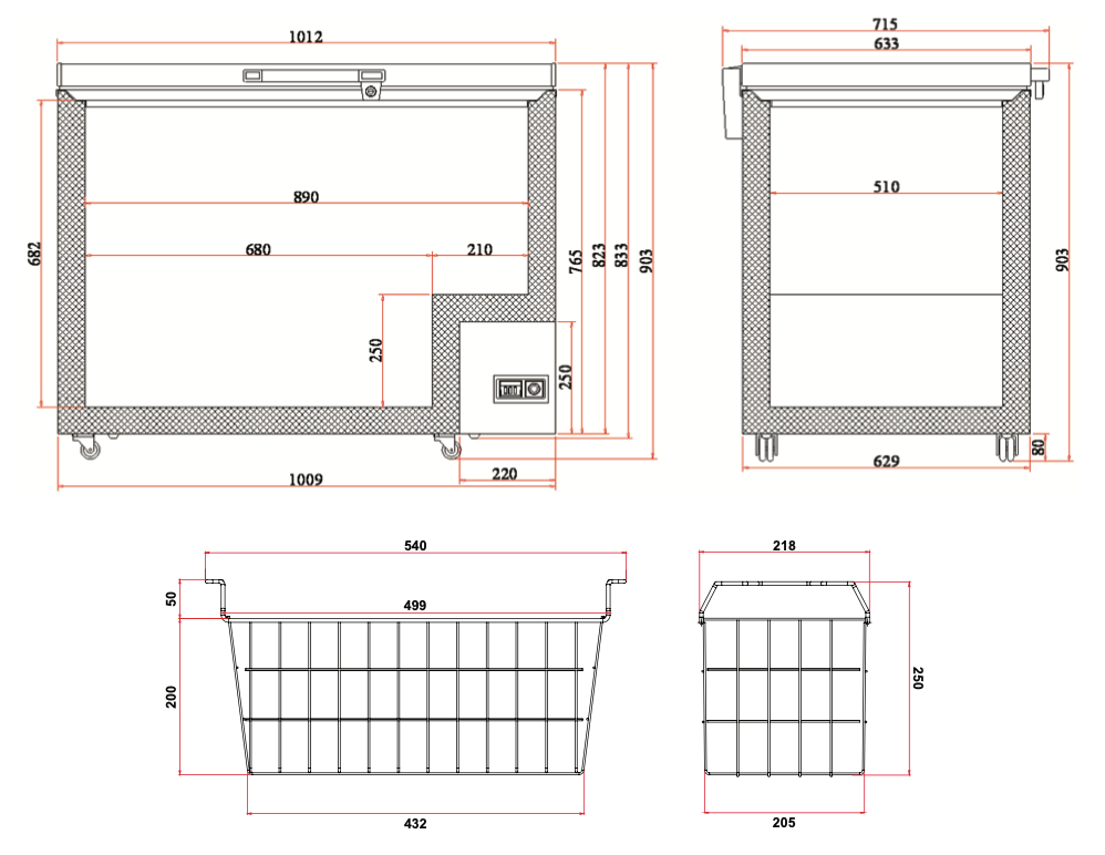 Bromic CF0300FTSS-NR Flat Stainless Steel Top Chest Freezer 296L
