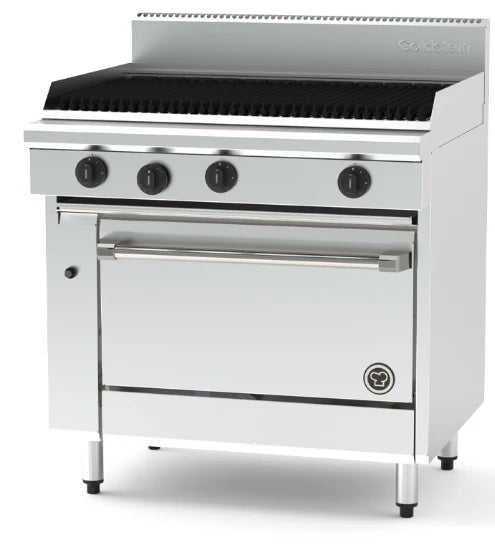 Goldstein PFC36Q28-X - 914mm Chargrill with 700mm Convection Oven Gas