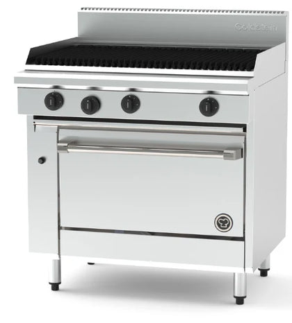 Goldstein PF36Q28E-X - 914mm Chargrill with Electric Static Oven