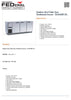 FED TS1800BT-3D Stainless Steel Triple Door Workbench Freezer