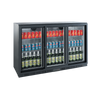 Exquisite UBC330SL Three Sliding Doors Backbar Display Refrigerators, Low Height