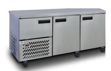 Anvil UBS6180(H) Stainless Steel Slimline Fridge 2 1/2 Doors