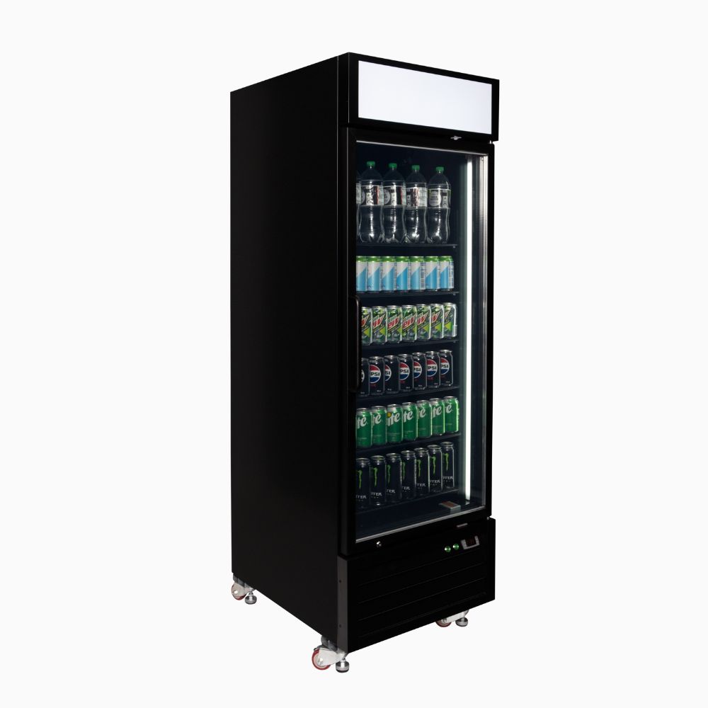 Bromic - Upright Display Fridge 546L - 1 Door - Flat Glass - Lightbox