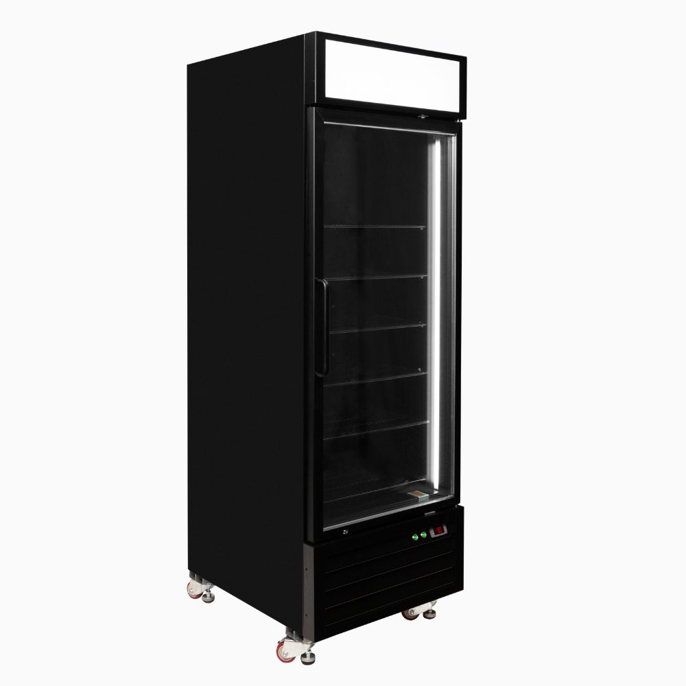 Bromic - Upright Display Freezer 546L - 1 Door - Flat Glass - Lightbox