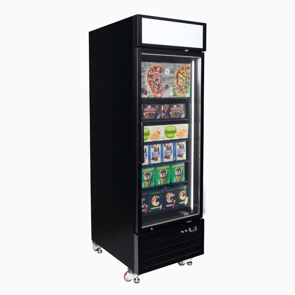 Bromic - Upright Display Freezer 546L - 1 Door - Flat Glass - Lightbox