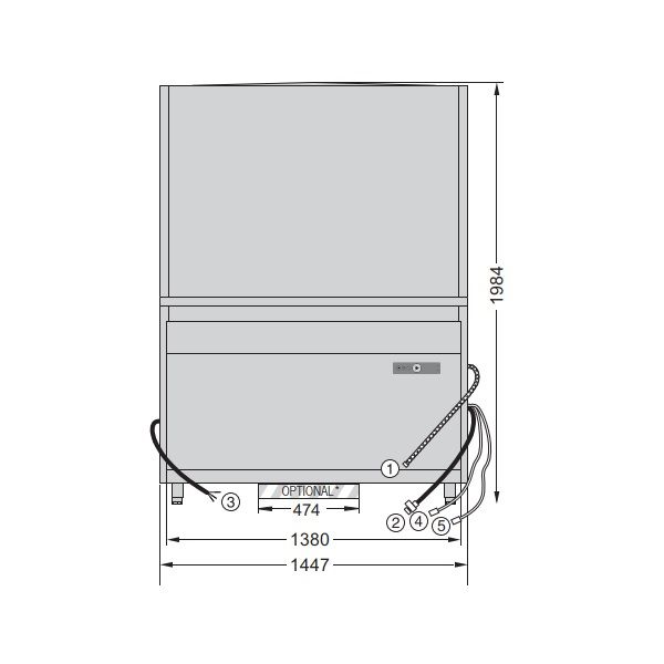 Hobart UXTLH-HL PROFI Passthrough UTENSIL WASHER w/ AUTO-HOOD LIFT