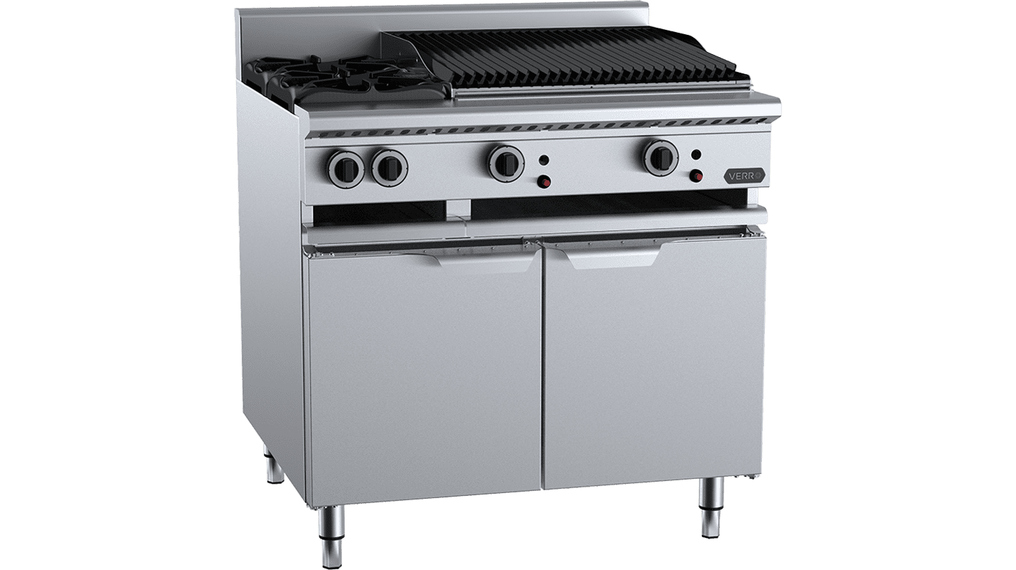 B+S Verro Combination Two Open Burners & 600mm Char Broiler VBT-SB2-CBR6